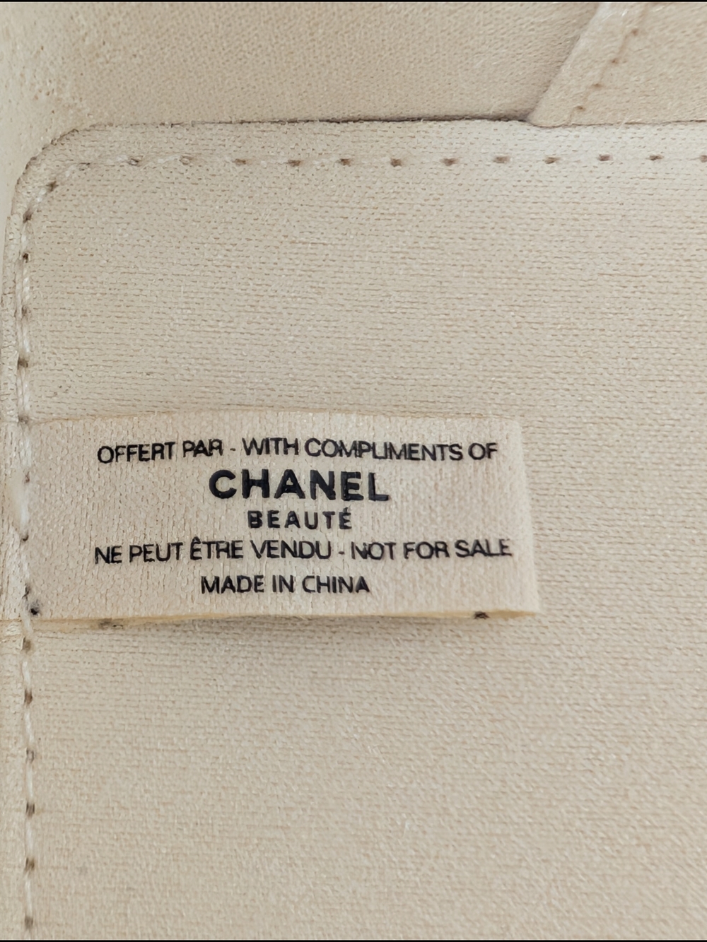 CHANEL Beauté Cream‎ Canvas Travel Case, Authentic GWP, BRAND NEW - Picture 5 of 9